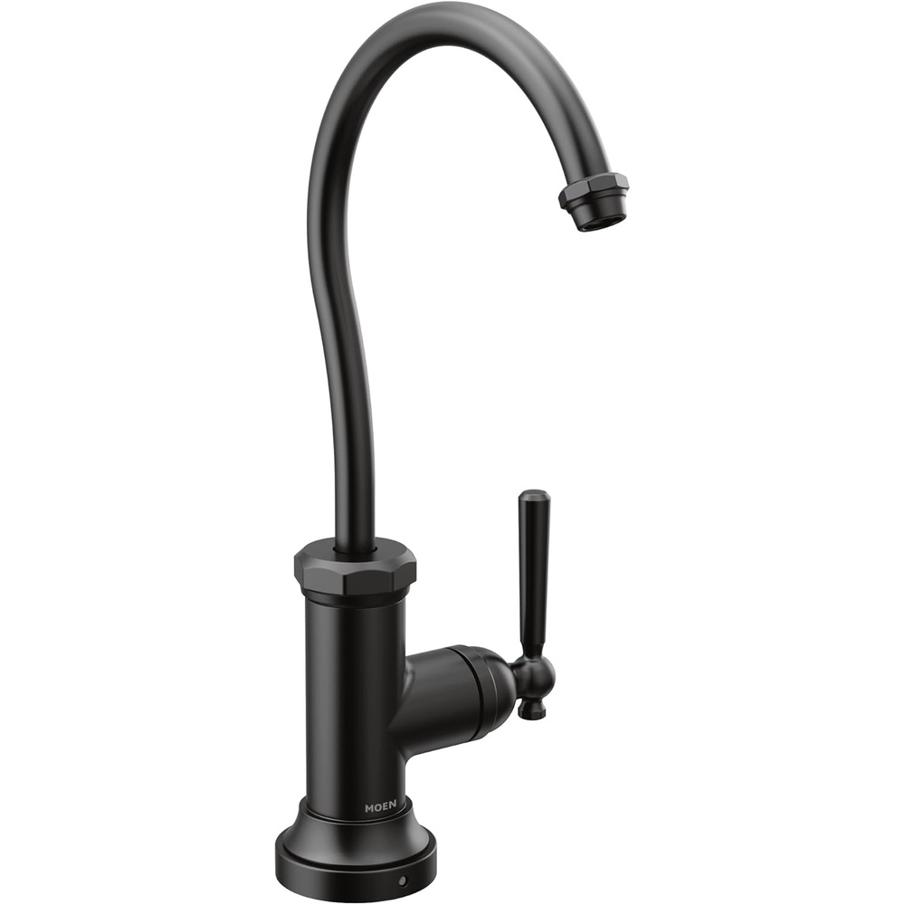 image:imageMoen Chrome Paterson Sip Industrial Cold Water Kitchen Beverage Faucet with Optional Filtration System S5540Matte Black