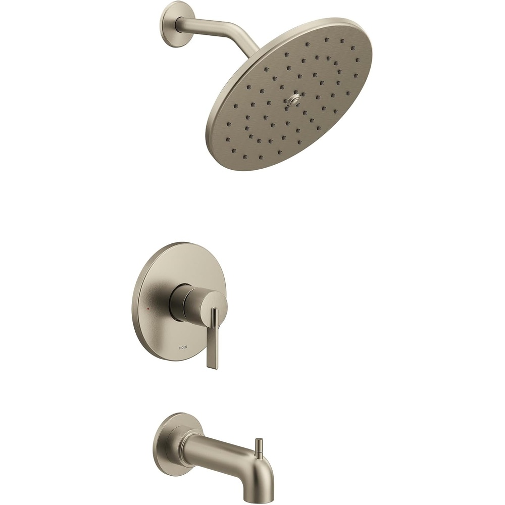 image:imageMoen Cia Brushed Nickel MCORE 3Series 1Handle EcoPerformance Tub and Shower Trim Kit Valve Required UT3363EPBNBrushed Nickel