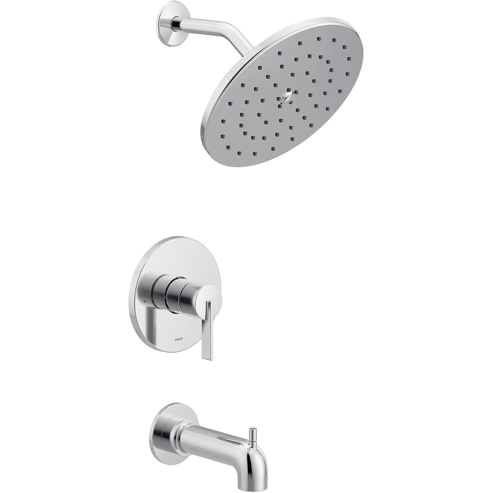 image:imageMoen Cia Brushed Nickel MCORE 3Series 1Handle EcoPerformance Tub and Shower Trim Kit Valve Required UT3363EPBNChrome