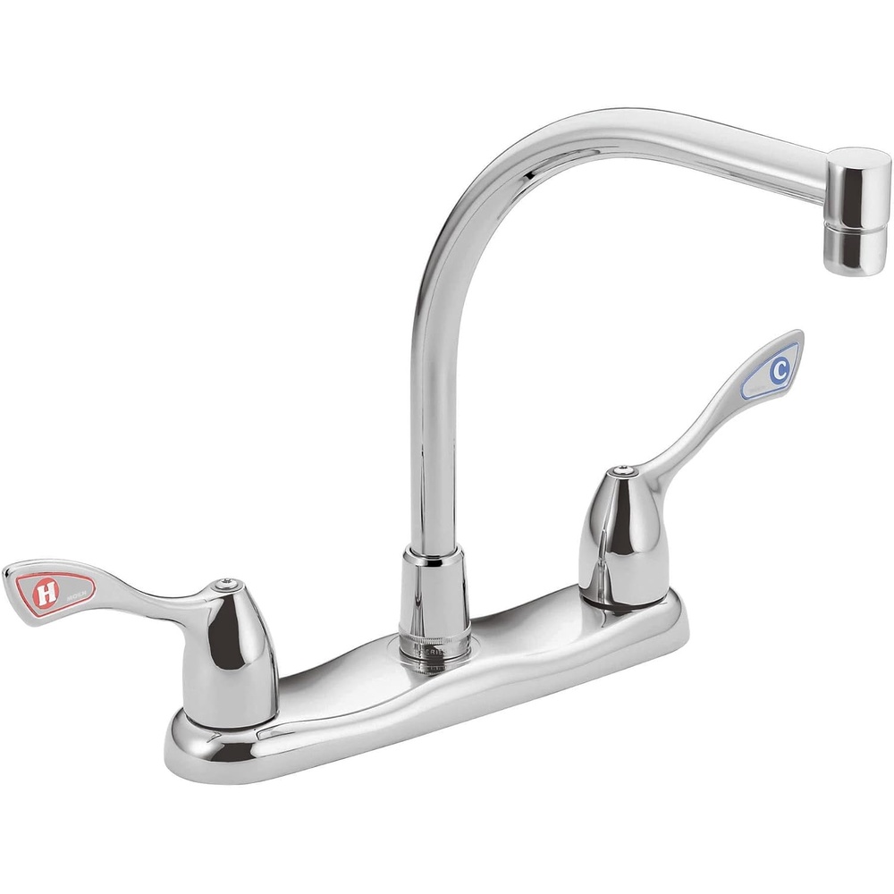image:imageMoen Commercial Chrome TwoHandle MBition Kitchen Faucet 8799