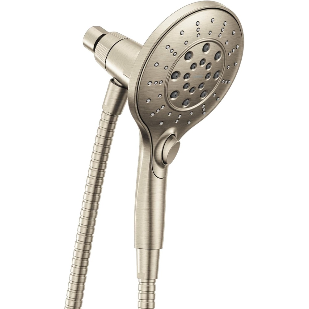 image:imageMoen Engage Brushed Nickel Magnetix SixFunction 55Inch Handheld Showerhead with Magnetic Docking System 3662EPBN