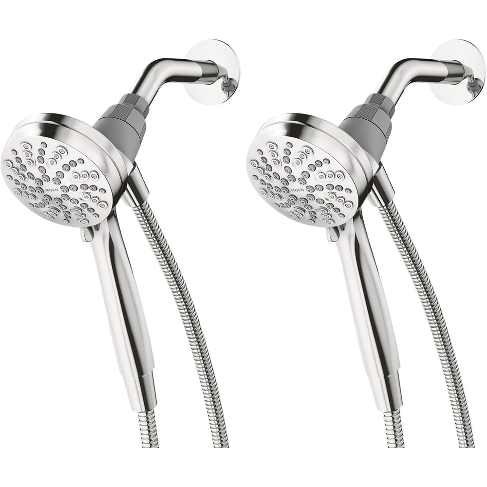 image:imageMoen Engage Magnetix Spot Resist Brushed Nickel 35Inch SixFunction Detachable Handheld Showerhead with Magnetic Docking System 26100SRNChrome
