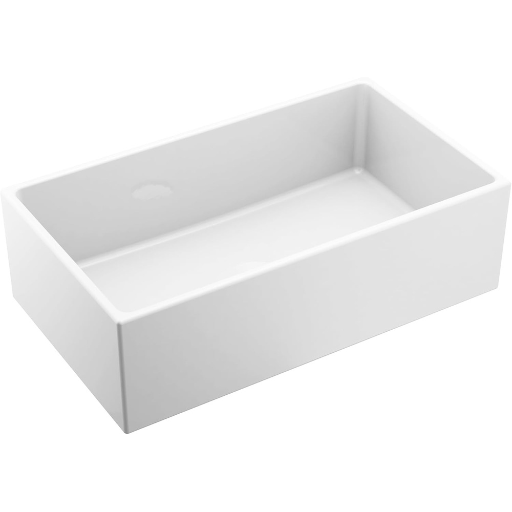 image:imageMoen FC331910 ApronFront Fireclay Single Bowl Undermount Kitchen Sink 33 White