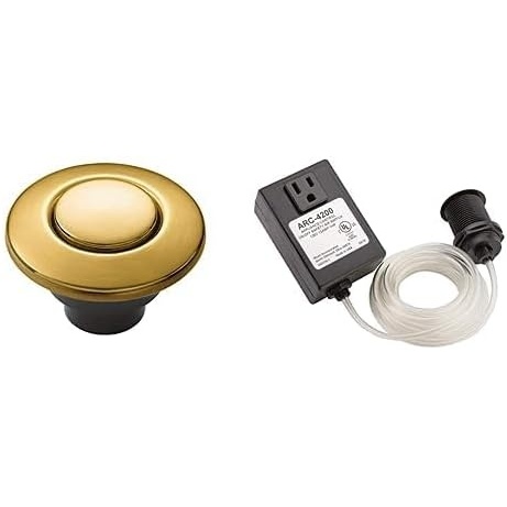 image:imageMoen Garbage Disposal Air Switch Brushed Gold Coordinating Decorative Button AS4201BG  Air Switch Base and Control Unit  ARC4200