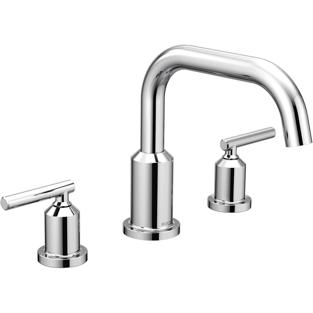 image:imageMoen Gibson Chrome TwoHandle Deck Mounted Modern Roman Tub Faucet Valve Required T961Chrome