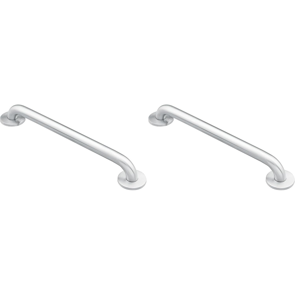 image:imageMoen Home Care Bathroom Safety 24 Inch Stainless Steel Handicap Grab Bar for Bathtub and Shower Heavy Duty Handle Elderly Assistance Product with Concealed Screws 8724Inoxidable