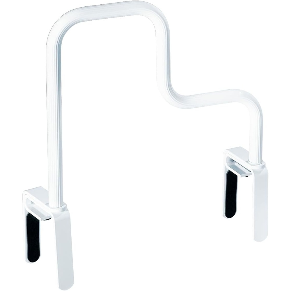 image:imageMoen Home Care MultiGrip Tub Safety Bar Glacier White Secure Bathroom Grab Bar for Bathtub Stability DN7005