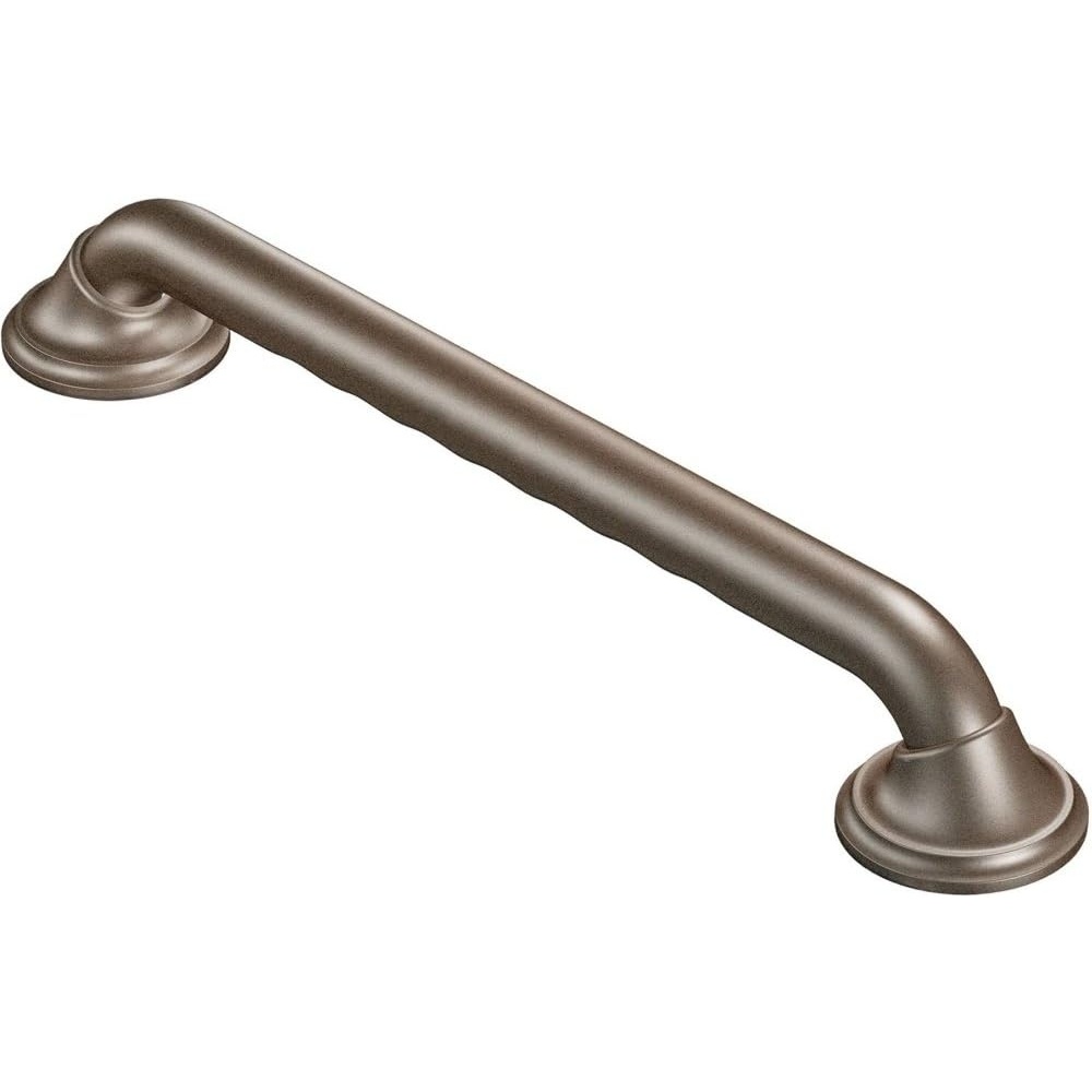 image:imageMoen LR8724D3GOWB Bathroom Safety 24Inch Designer Safety Bathroom Grab Bar with Curled Grip Old World BronzeOld World Bronze