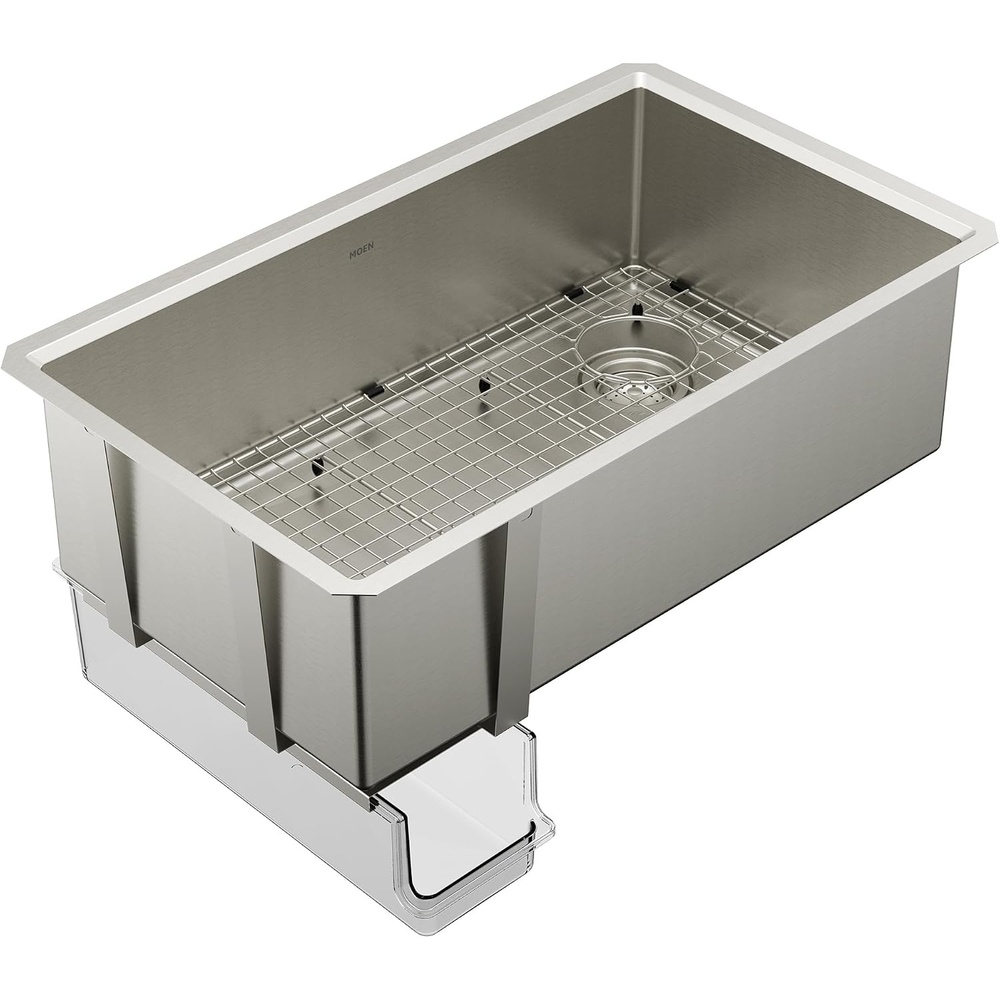 image:imageMoen Luxe Chef Stainless Steel Undermount Single Bowl Sink 33x19 GS161400R