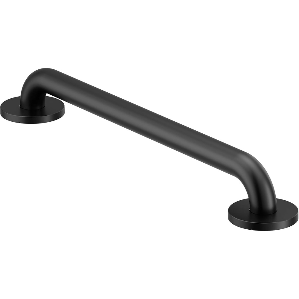 image:imageMoen Matte Black 18Inch Stainless Steel Bath Safety Grab Bar with Concealed Screws R8718BL