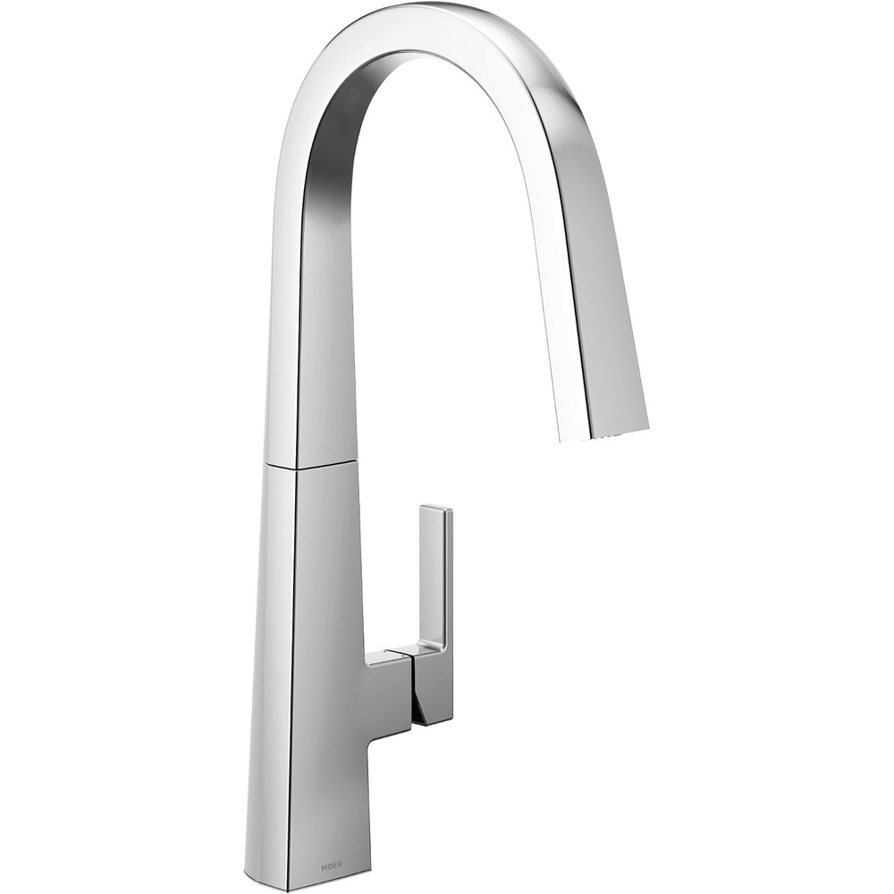 image:imageMoen Nio Chrome One Handle Pulldown Kitchen Faucet with Power Clean Accent Handle Included for Customizing S75005Chrome
