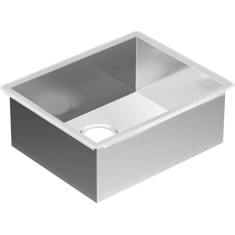 image:imageMoen Prep 18Gauge Single Stainless Steel Bowl Undermount 22 x 18 Single Bowl Kitchen Sink G18185