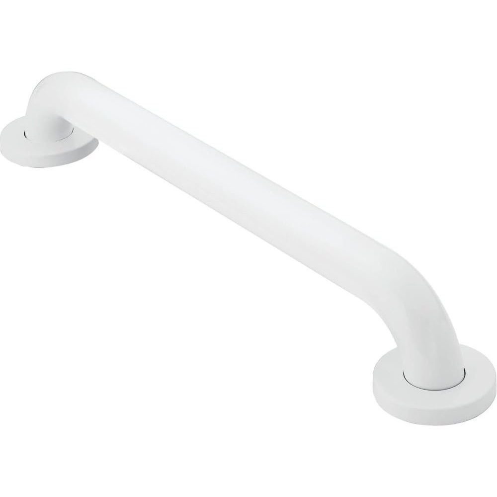 image:imageMoen R8716P Bathroom Safety 16Inch Textured Grip Stainless Steel Bathroom Grab Bar PeenedGlacier