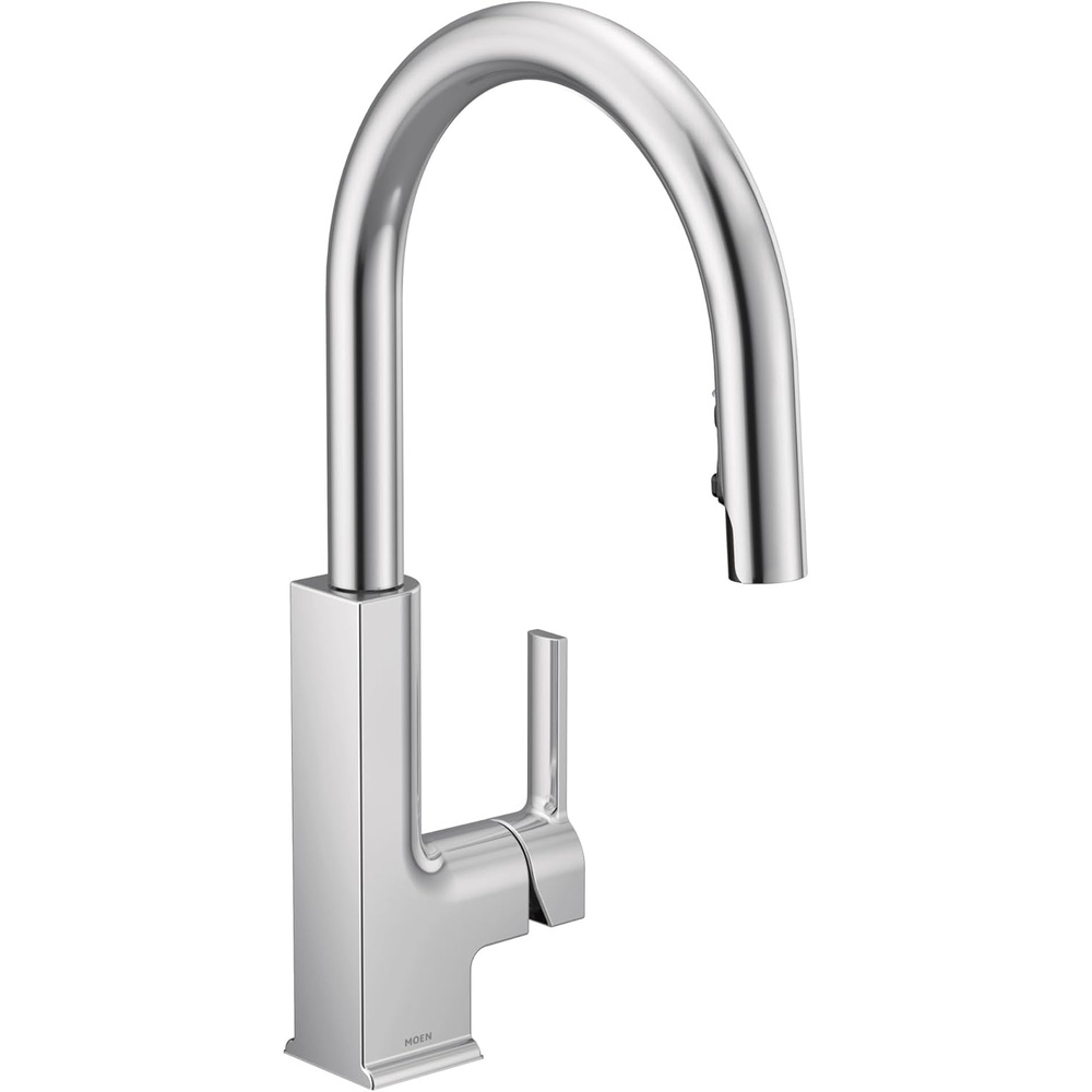 image:imageMoen S72308 STO OneHandle High Arc Pulldown Kitchen Faucet with Power Clean ChromeChrome