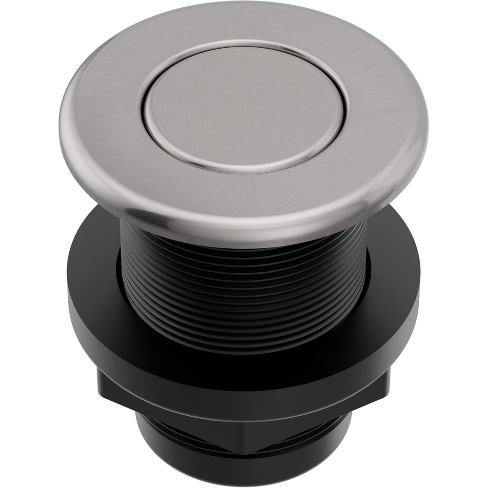 image:imageMoen Satin Nickel Garbage Disposal Air Switch Coordinating Decorative Button Air Switch Sold Separately AS4201SN