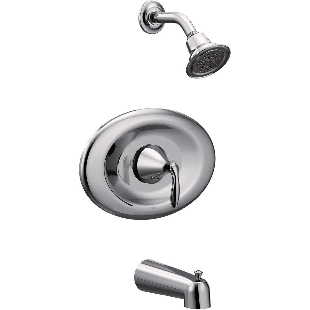 image:imageMoen T2137EP Eva PosiTemp EcoPerformance Tub and Shower Trim Kit Valve Required ChromeChrome