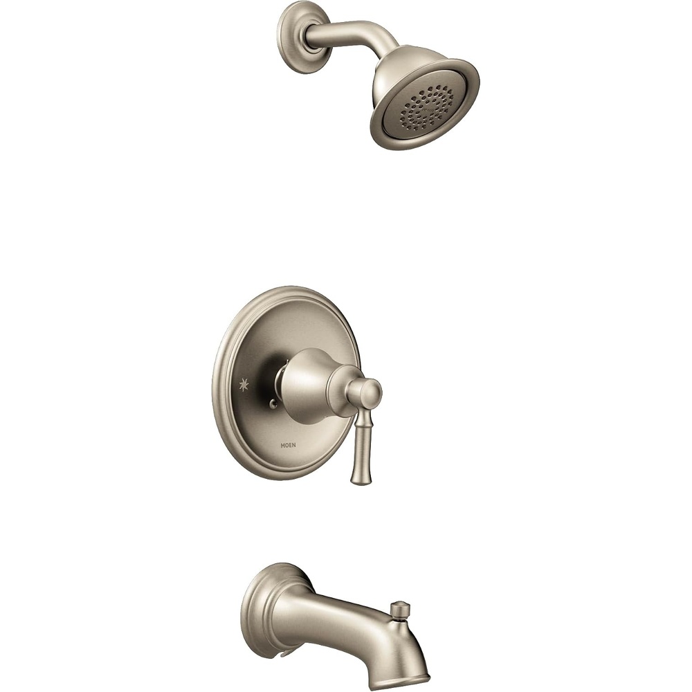 image:imageMoen T2183BL Dartmoor PosiTemp tubShower Matte BlackBrushed Nickel