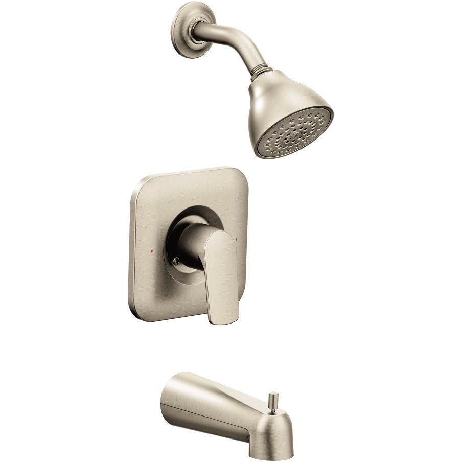 image:imageMoen T2813EPBN Rizon PosiTemp EcoPerformance Tub and Shower Trim Valve Required Brushed NickelBrushed Nickel