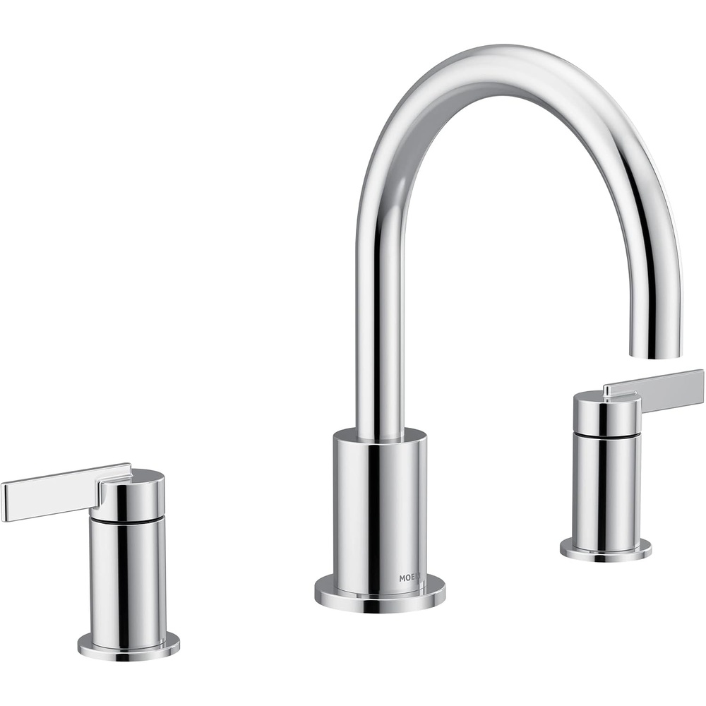 image:imageMoen T6223 Cia 2Handle HighArc Deck Mount Roman Tub Faucet Trim Kit Valve Required ChromeChrome