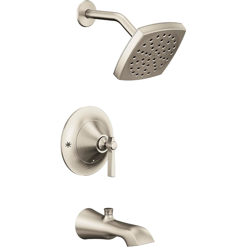 image:imageMoen TS2913BN Flara PosiTemp Pressure Balancing Tub and Shower Trim Kit Valve Required Brushed Nickel