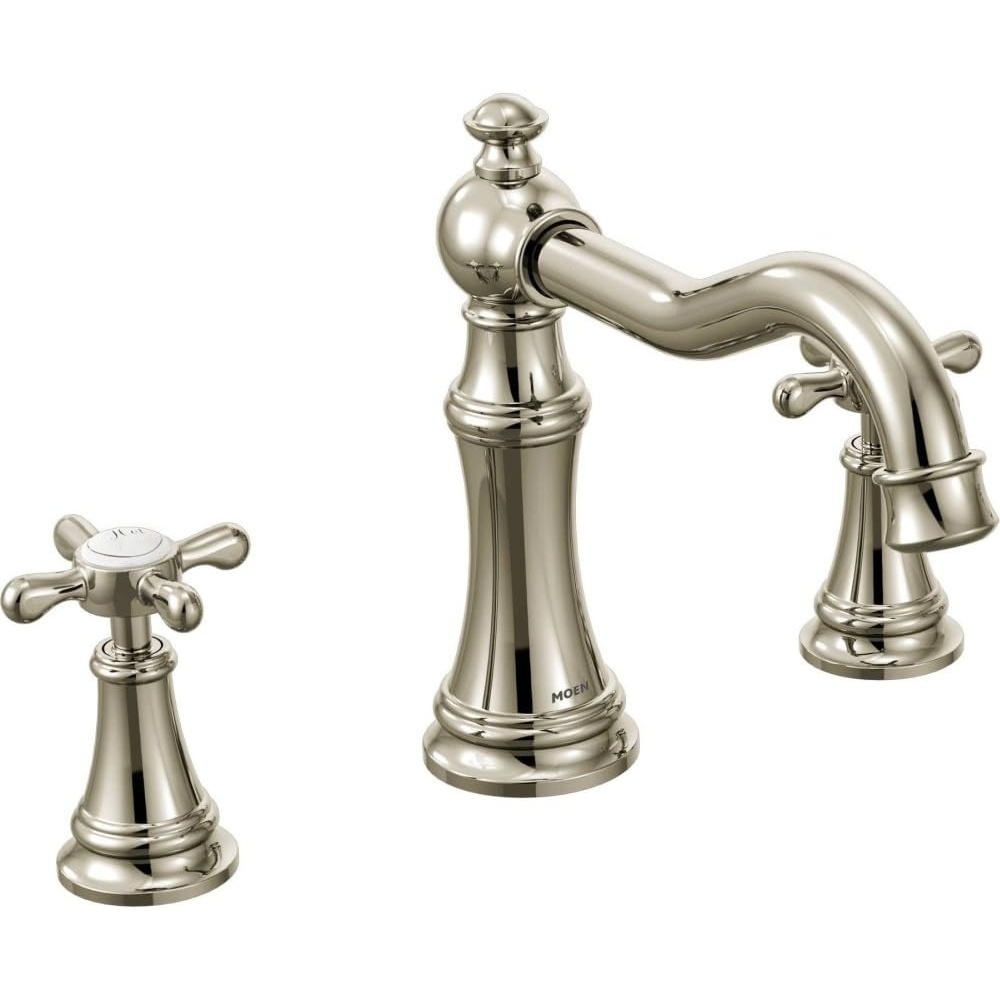 image:imageMoen Ts22101 Weymouth TwoHandle High Arc Roman Tub Faucet Trim only ChromeNickel