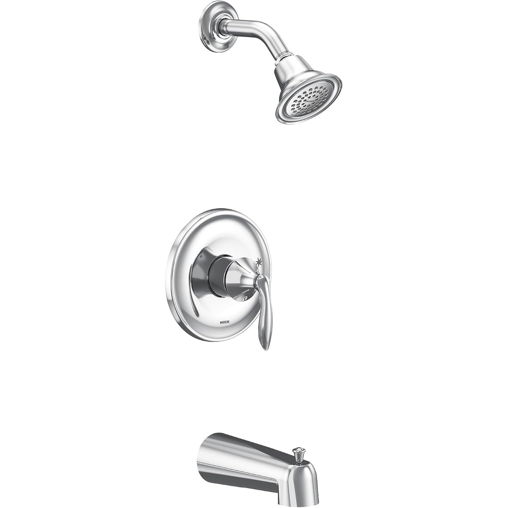 image:imageMoen UT2133EP Eva Collection MCORE 2Series 1Handle Tub and Shower Trim Kit Valve Required ChromeChrome