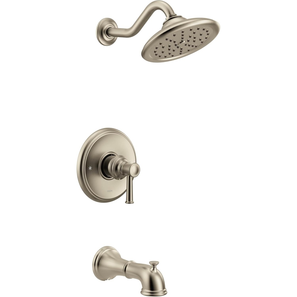 image:imageMoen UT3313BN Belfield MCORE 3Series 1Handle Tub and Shower Trim Kit Valve Required Brushed NickelBrushed Nickel