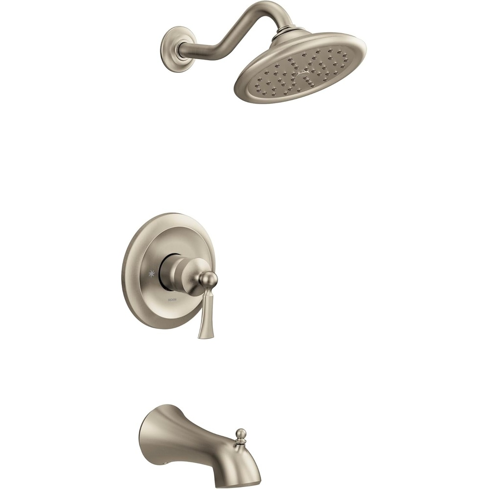 image:imageMoen UT35503EPBN Wynford MCORE 3Series 1Handle EcoPerformance Tub and Shower Trim Kit Valve Required Brushed Nickel
