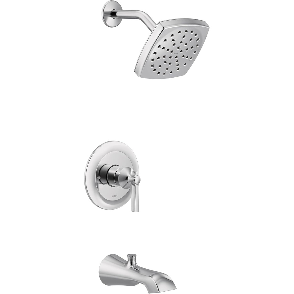 image:imageMoen UTS3913EPBN Flara MCORE 3Series 1Handle EcoPerformance Tub and Shower Trim Kit Valve Required Brushed NickelChrome