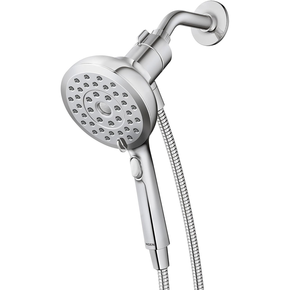 image:imageMoen Verso Handshower Detachable Round Shower Head with Magnetix Docking System 60 Hose Matte Black 220H2BLChrome
