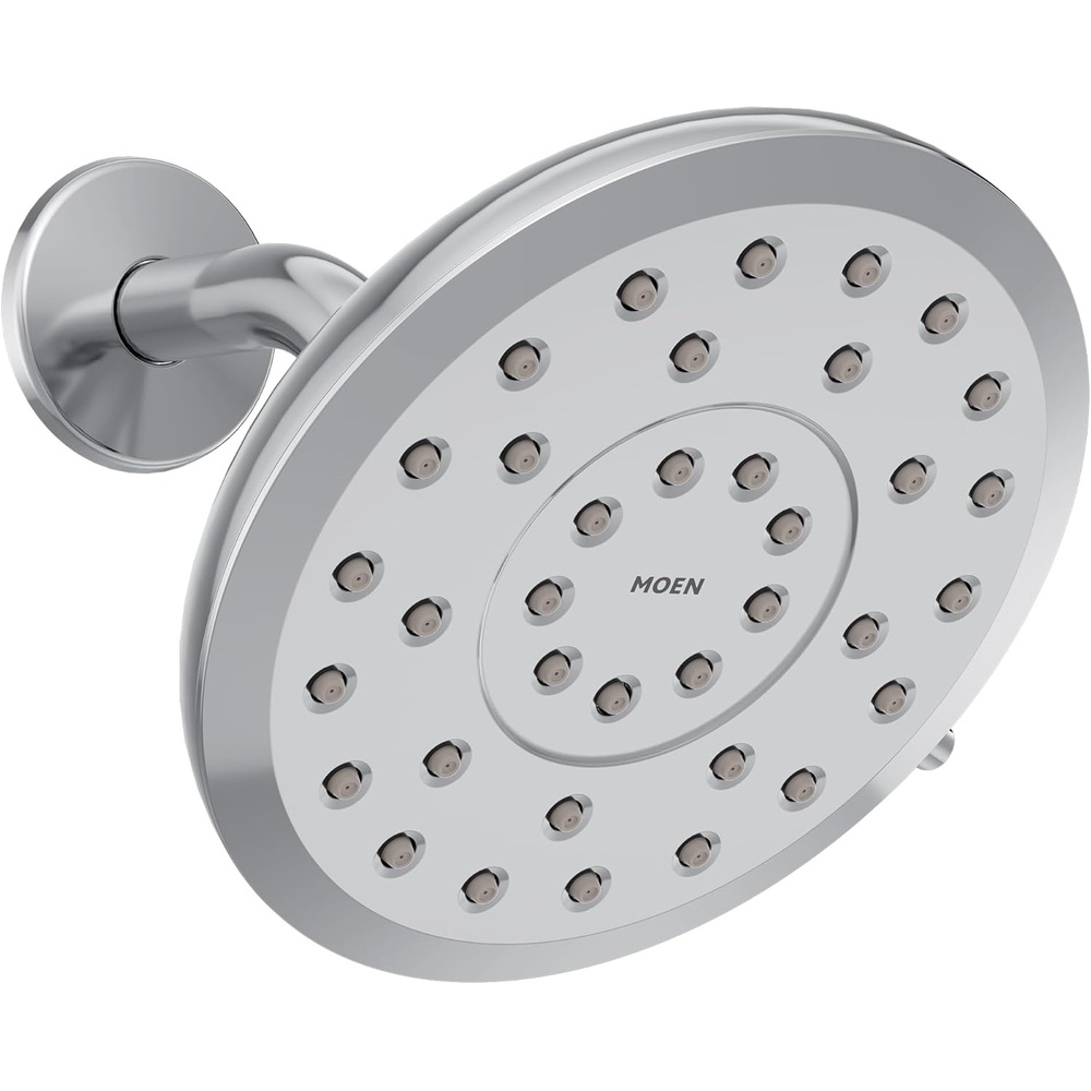 image:imageMoen Verso Infiniti Dial Round Rain Shower Head 7Inch Diameter Spray Head Chrome 220R7Chrome