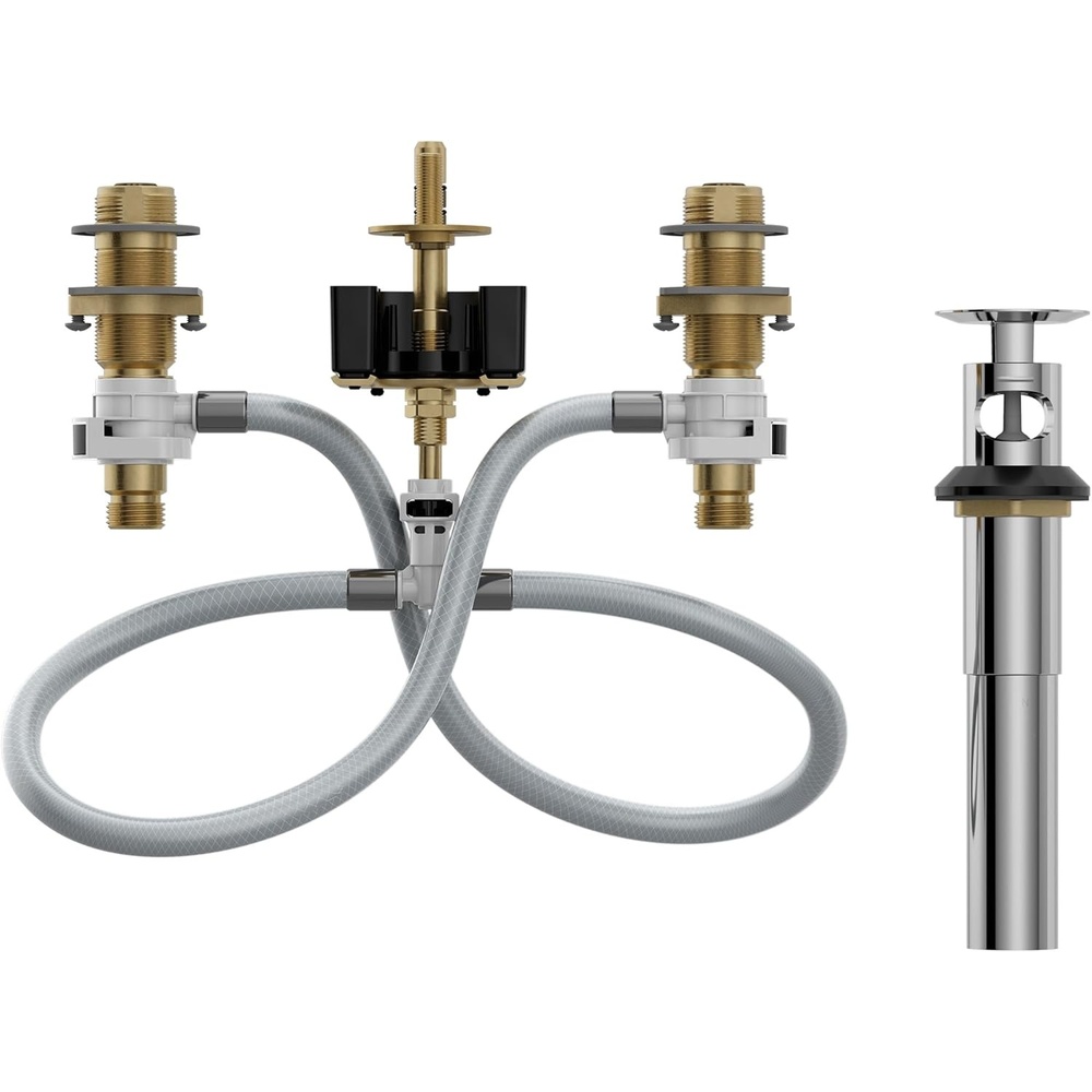 image:imageMoen Widespread Bathroom Sink Faucet Rough In Water Valve with Drain Assembly 900005