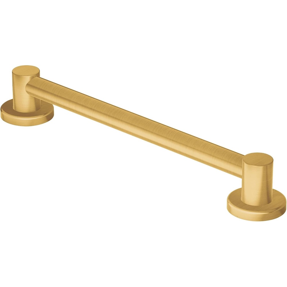 image:imageMoen YG0418BG Bathroom Safety 18Inch Stainless Steel Modern Bathroom Grab Bar Brushed GoldBrushed Gold