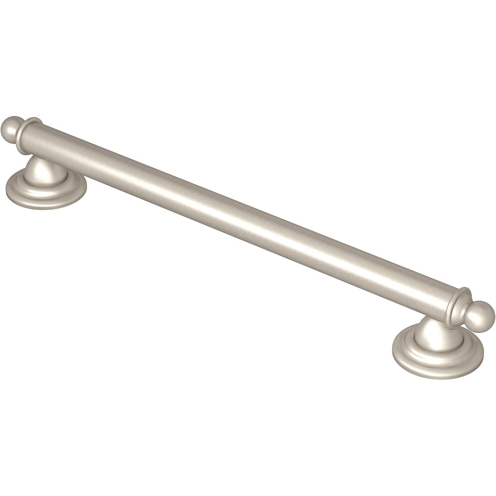 image:imageMoen YG2218CH Bathroom Safety 18Inch Stainless Steel Traditional Bathroom Grab Bar ChromeBrushed Nickel
