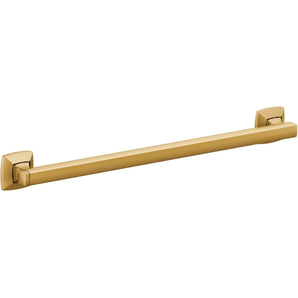 image:imageMoen YG5118BG Bathroom Safety 18Inch Stainless Steel Transitional Bathroom Grab Bar Brushed Gold