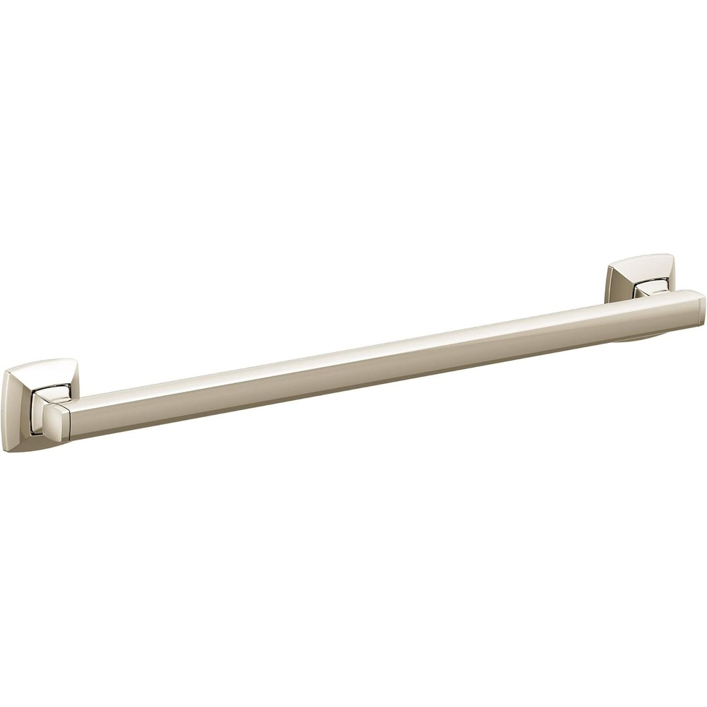 image:imageMoen YG5118NL Bathroom Safety 18Inch Stainless Steel Transitional Bathroom Grab Bar Polished Nickel