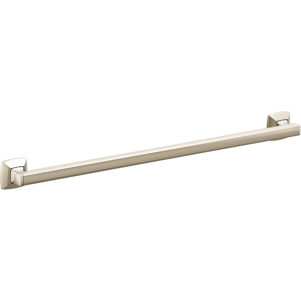 image:imageMoen YG5124BN Bathroom Safety 24Inch Stainless Steel Transitional Bathroom Grab Bar Brushed NickelPolished Nickel