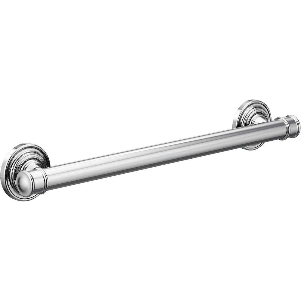 image:imageMoen YG6412ORB Bathroom Safety 12Inch Stainless Steel Traditional Bathroom Grab Bar OilRubbed BronzeChrome