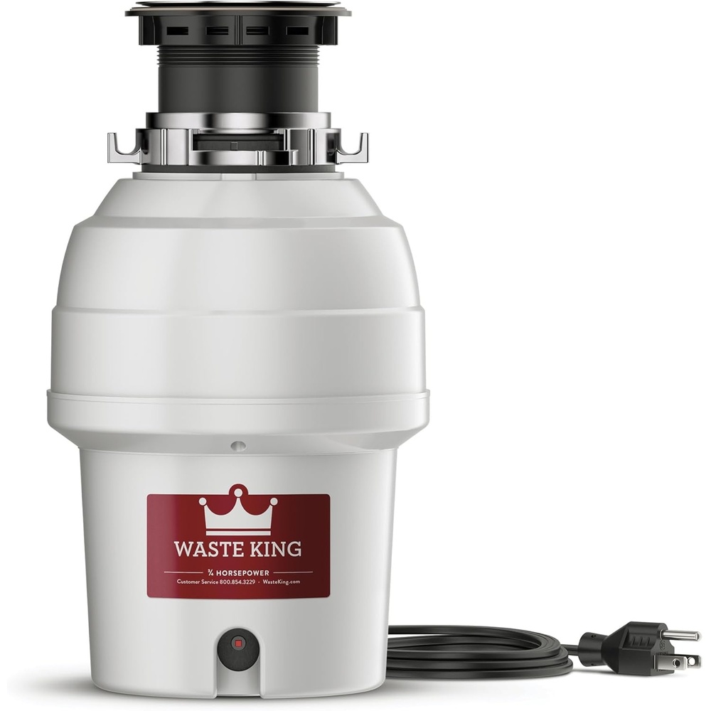 image:imageWaste King Garbage Disposal for Kitchen Sink with Power Cord L100134 HP  Continuous Feed