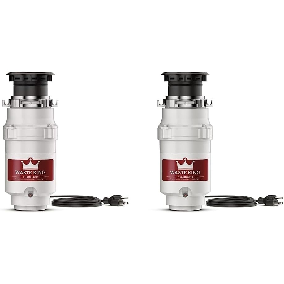 image:imageWaste King L1001 Garbage Disposal with Power Cord 12 HP amp L111 Garbage Disposal with Power Cord 13 HP Gray05 HP