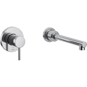 Align Chrome Single Handle Wall Mount Tub Filler High Flow Tub Faucet with 10″ Spout Reach, WT391