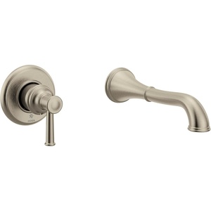 Belfield Brushed Nickel Single Handle Wall Mount Tub Filler High Flow Tub Faucet with 10″ Spout Reach, WT9021BN(Brushed Nickel)