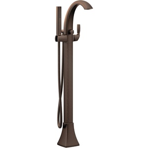 Moen 695 Voss One-Handle Freestanding Floor Mount Tub Filler with Handshower, Chrome(Oil Rubbed Bronze)