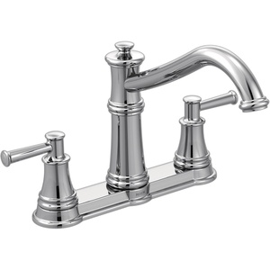 Moen 7250C Belfield Traditional Two Handle High Arc Kitchen Faucet, Chrome(Chrome)