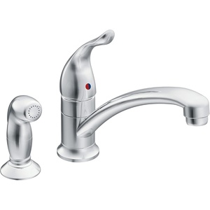 Moen 7437 Chateau One-Handle Low Arc Kitchen Faucet, Chrome(Value not found)