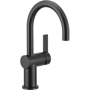 Moen 7622BL CIA Pulldown Kitchen Faucet with Power Boost, Includes Optional Chrome and Brushed Gold Accents, Matte Black with(Matte Black)