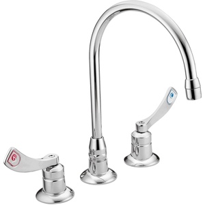 Moen 8225 Commercial M-Dura Widespread Kitchen Faucet 1.5 gpm, Chrome
