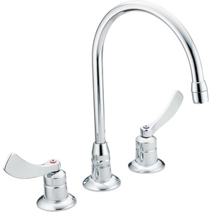 Moen 8225SMF15 M-DURA Chrome Two-Handle Kitchen Faucet