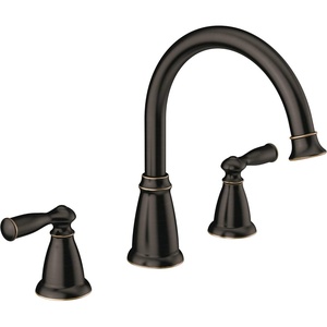 Moen 86924BRB Deck Mounted Roman Tub Faucet Trim from the Banbury Collection, Mediterranean Bronze