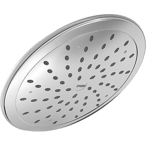 Moen 8-Inch Fixed Eco-Performance Rainshower Showerhead, Matte Black, 6345EPBL(Chrome)